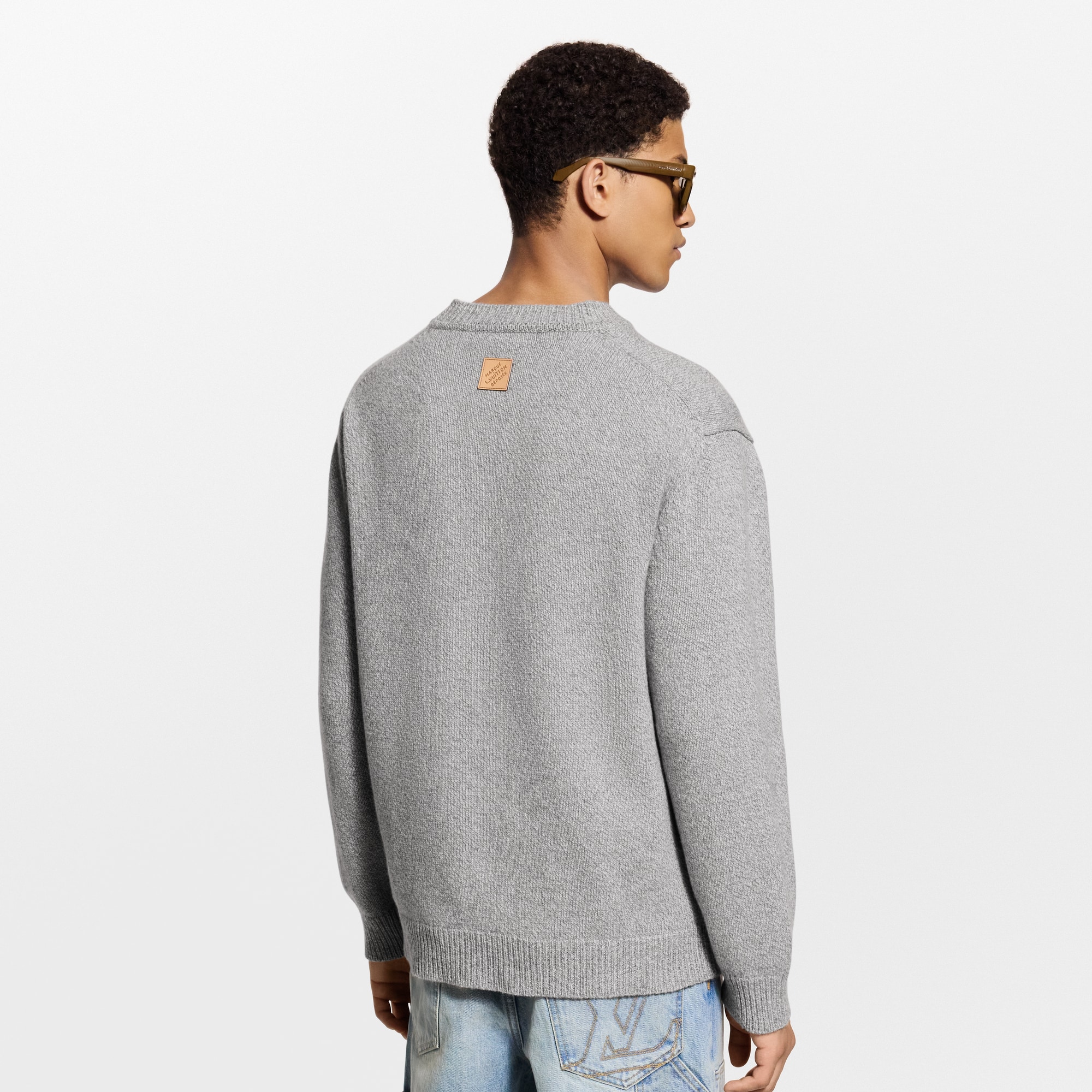 Chunky Wool-Cashmere Crewneck - Luxury Grey | LOUIS VUITTON